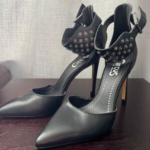 Sam Edleman Black Studded Stilettos Size 6.5